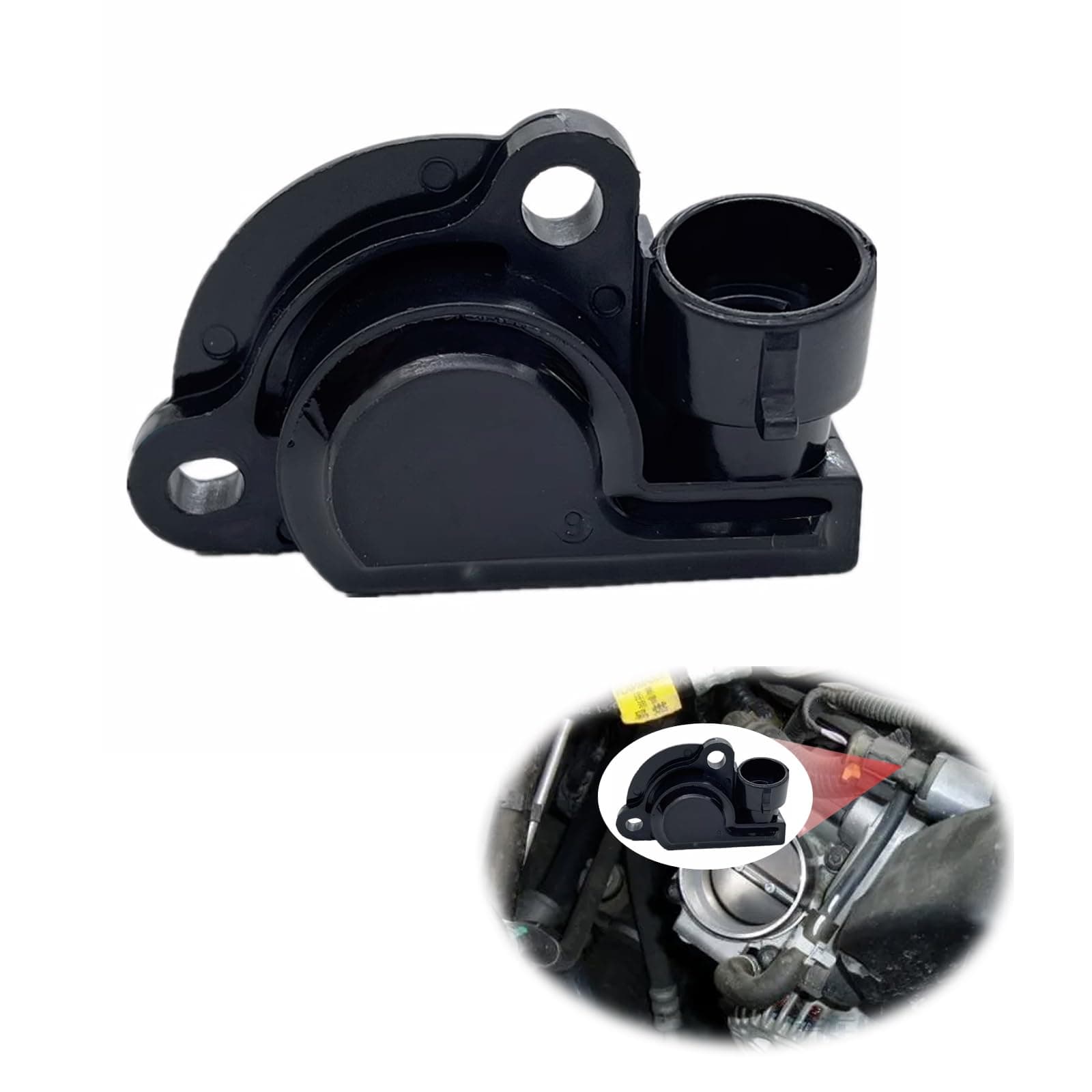 1 PC Car Throttle Position Sensor, TPS Accelerator Pedal Fuel Idle Control Valve Sensor, Replace OEM 17087400 17088026 17111815 Gas Engine Accessories, Compatible with Chevy, Buick, Cadillac