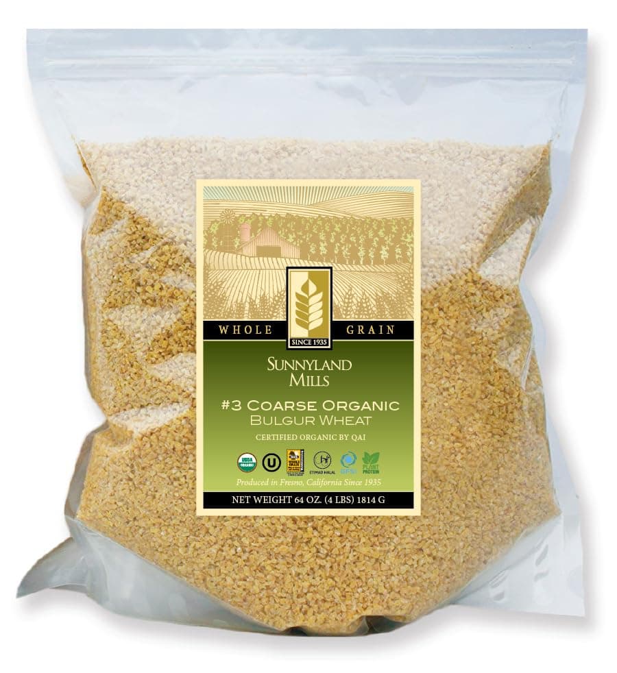 #3 Coarse Organic Bulgur Wheat, 4lbs (2 pack)
