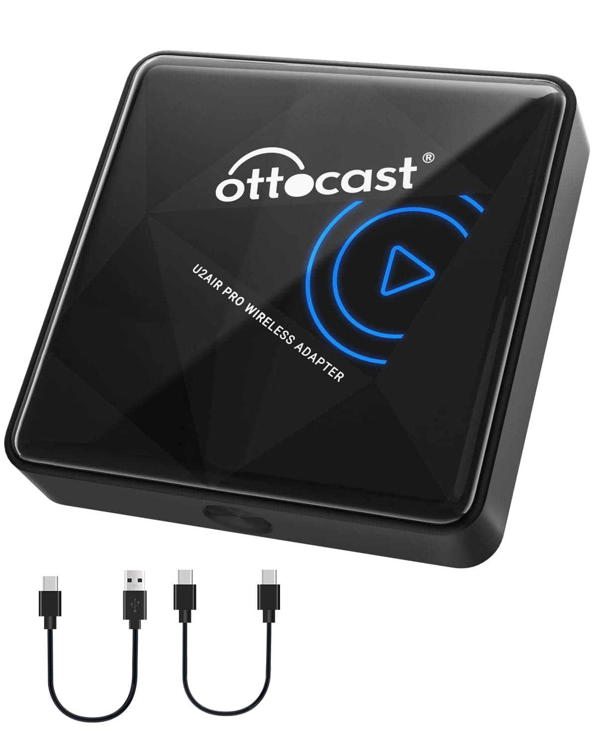 OTTOCAST CarPlay Wireless Adapter for iPhone U2-AIR Pro Wireless CarPlay Adapter Convert Wired to Wireless,Apple CarPlay Wireless Adapter 8S Connection Plug & Play No Lag for OEM Wired CarPlay Cars