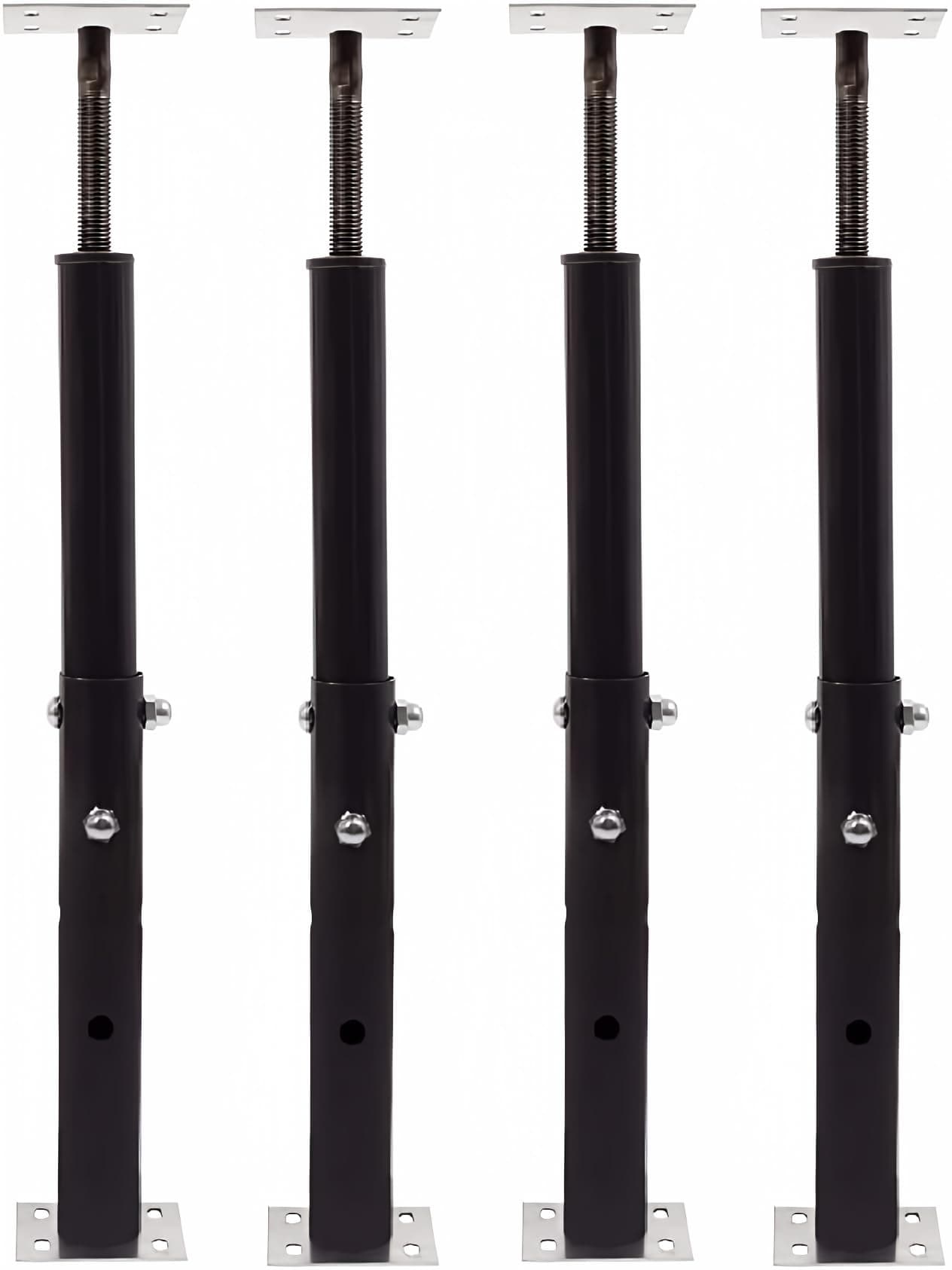 AKRON PRODUCTS Adjustable Floor Jack (Model C-3), Akron Jacks Floor Jacks, Telescoping Jack For Temporary Support, Size Range 1'7''-3' (Fоur Расk)