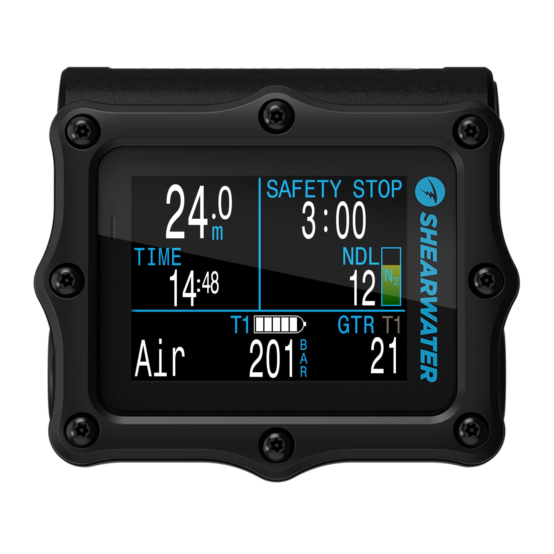 Shearwater Perdix 2 Ti Dive Computer Black Titanium