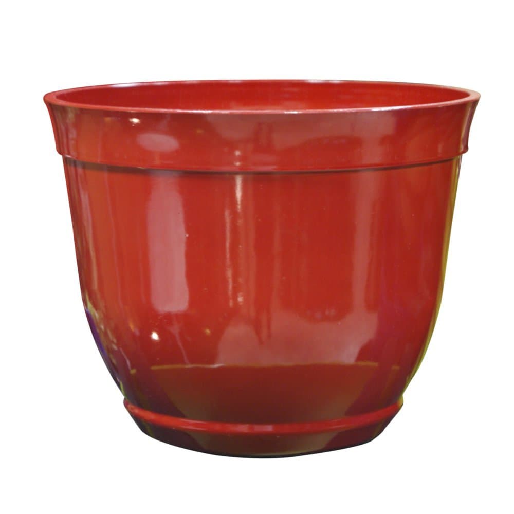 Alpine 15-Inch Bowl Planter, Large, Red