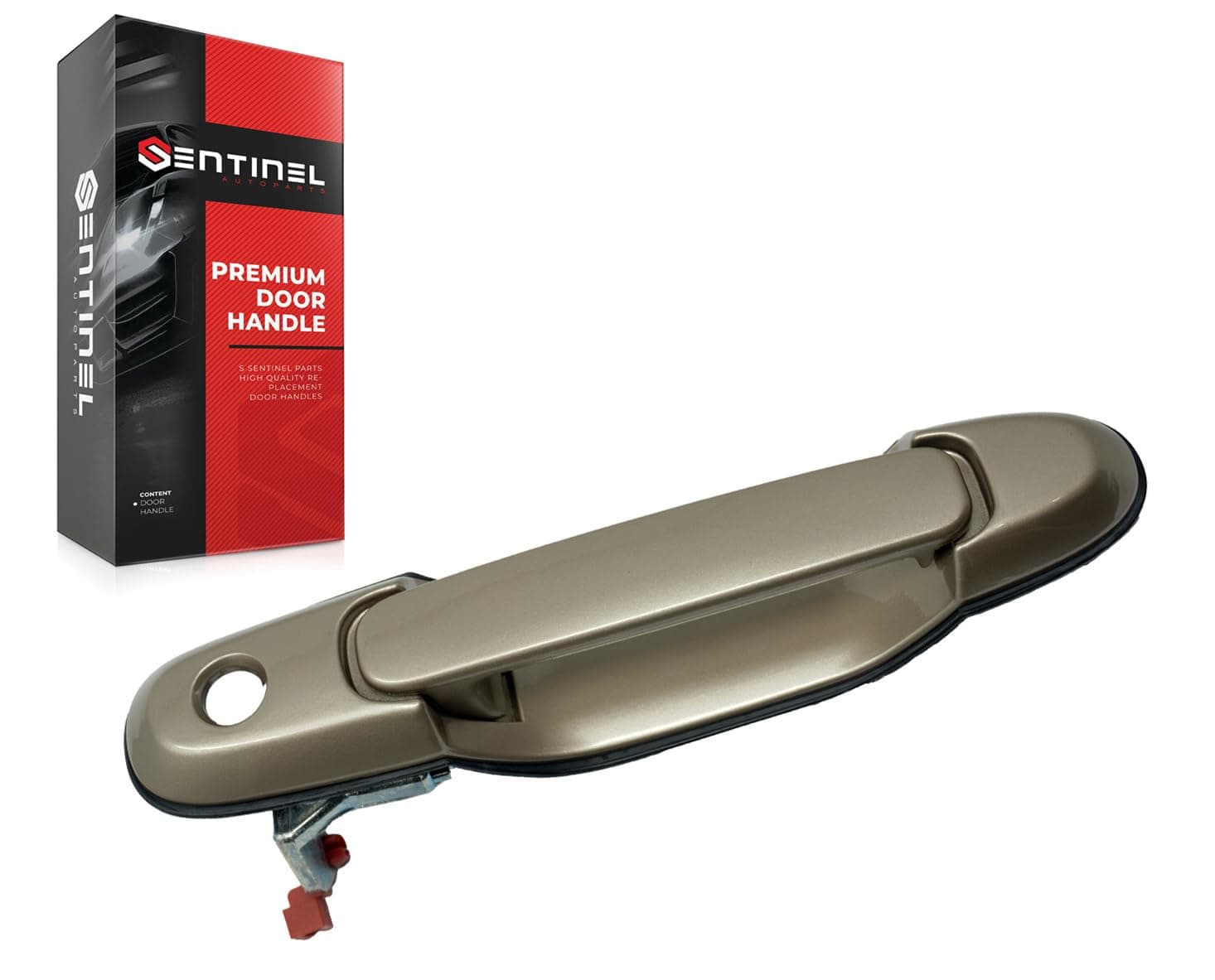 Outside Exterior Door Handle Front Left Driver Side 4Q2 Desert Mica Compatible with 1998-2003 Toyota Sienna Replaces # 69210-08010, 69210-08010-C0