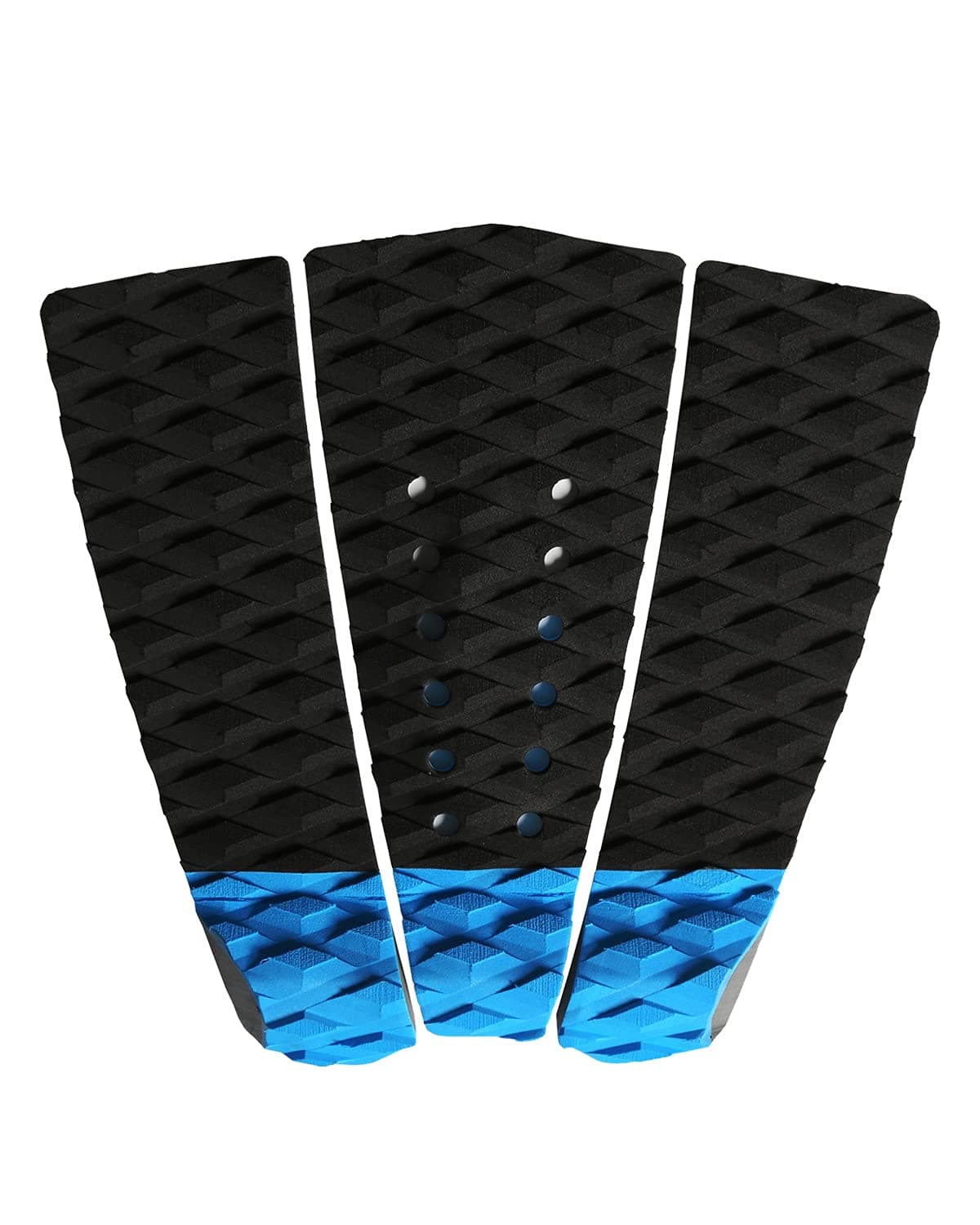 Abahub 3 Piece EVA Surfboard Deck Traction Pads with Kicker for Stomp Skimboards, Surf Boards, Funboard, Fish Board, Blue