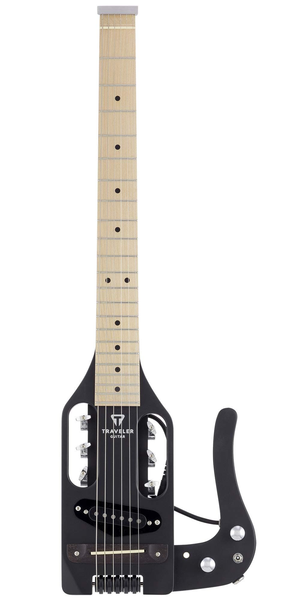 Traveler Guitar 6 String Solid-Body Electric Guitar, Right, Matte Black (PSS BKMMP)