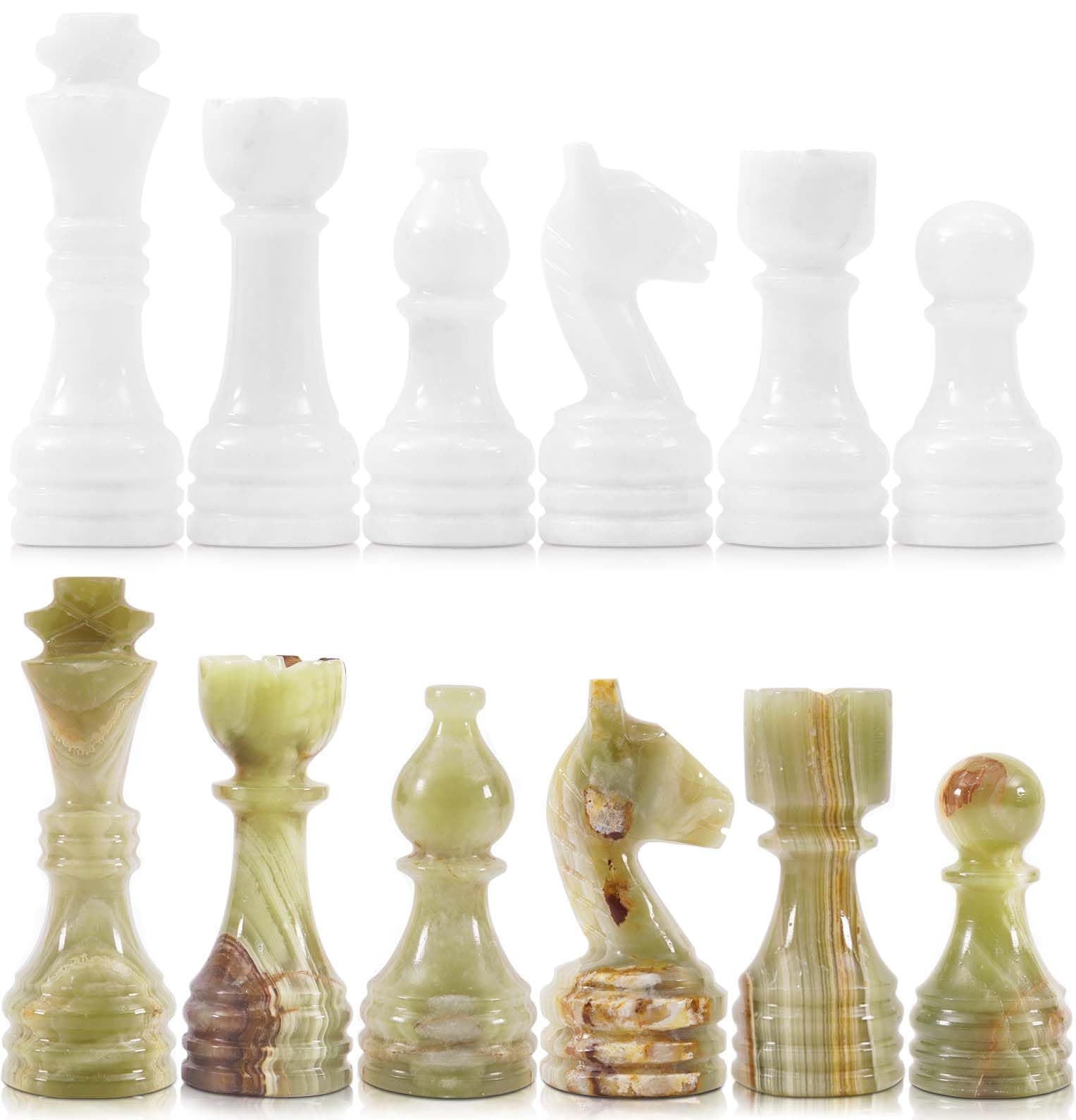 CHESS FIGURES (WHITE & GREEN)