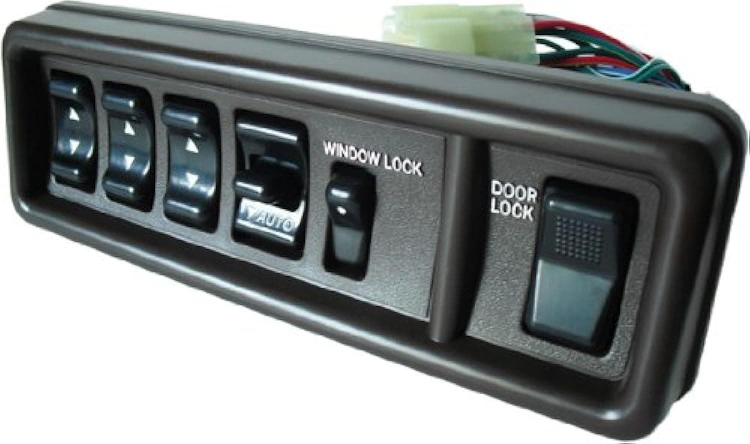 SWITCHDOCTOR Window Master Push Button Switch for 1989-1990 Toyota Land Cruiser (Brown, Automatic, Plug)