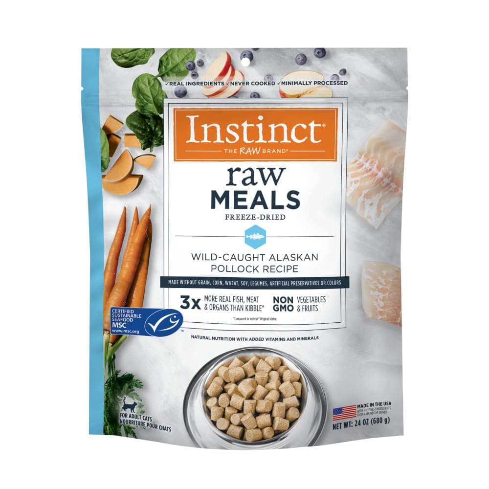 Instinct Raw Meals Freeze-Dried Pollock Cat Food, 24 oz. Bag