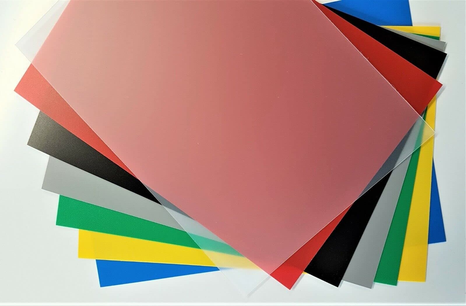 Plastic Sheet Polypropylene Coloured ViPrint Graphic Arts 0.8mm Thick A5 to A2 (No Colour, A2-600 x 420mm (23.4 x 16.5 in))