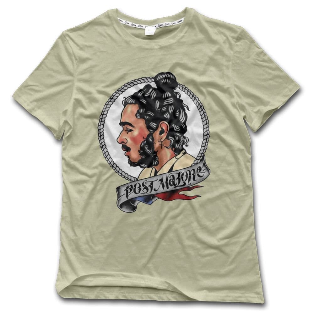 HLSM Post Malone Customized Cool Shirt for Unisex White