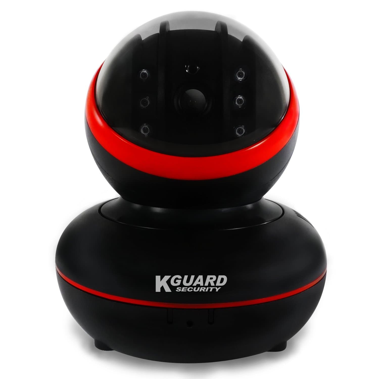 KGUARD Security QRT-601 Wireless Pan/Tilt IP Camera, 3.14 x 3.70 x 5.70, Black
