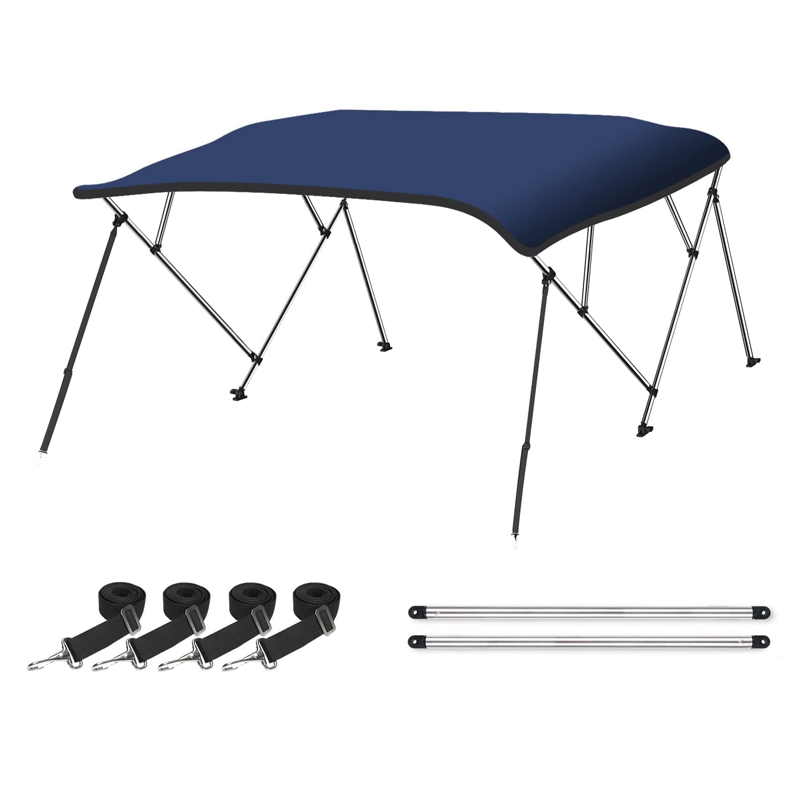 Naviskin 10 Optional Colors Available 3-4 Bow 13 Different Size Bimini Top Cover Includes Mounting Hardwares,Storage Boot with 1 Inch Aluminum Frame