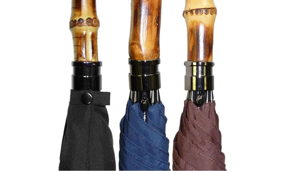 Men's Bamboo Umbrella (Brown)