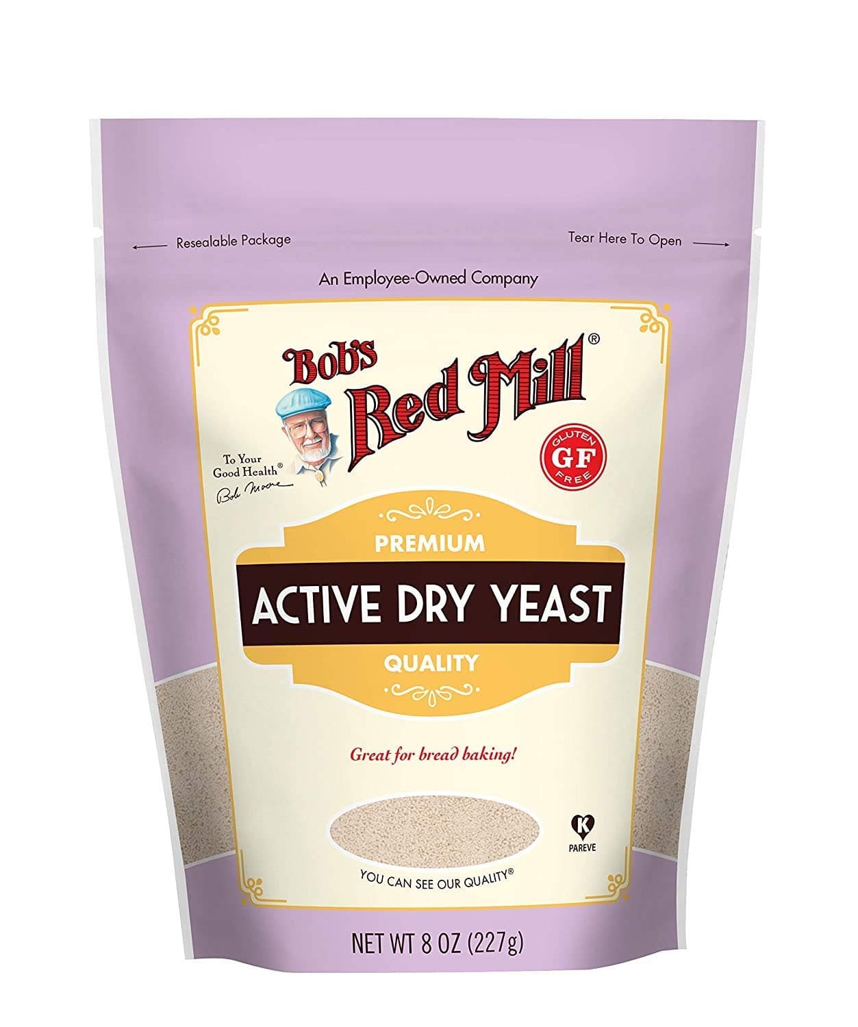 Bob's Red Mill Active Dry Yeast 8 Ounce (Pack of 4)