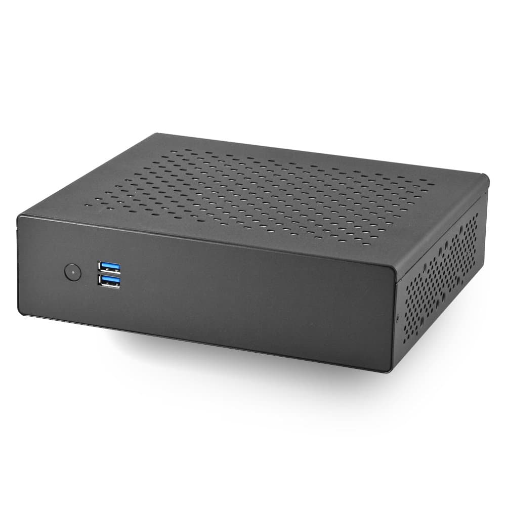 MITXPC MX500-USB3 Compact Mini-ITX Case, Fanless, USB 3.0, Wall & VESA Mount