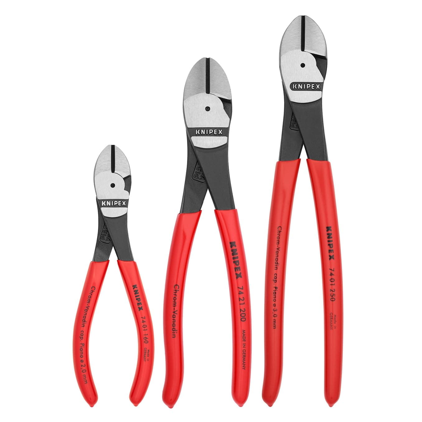 002005S2 High Leverage Diagonal Cutter Pliers Tool Set - 3 Piece
