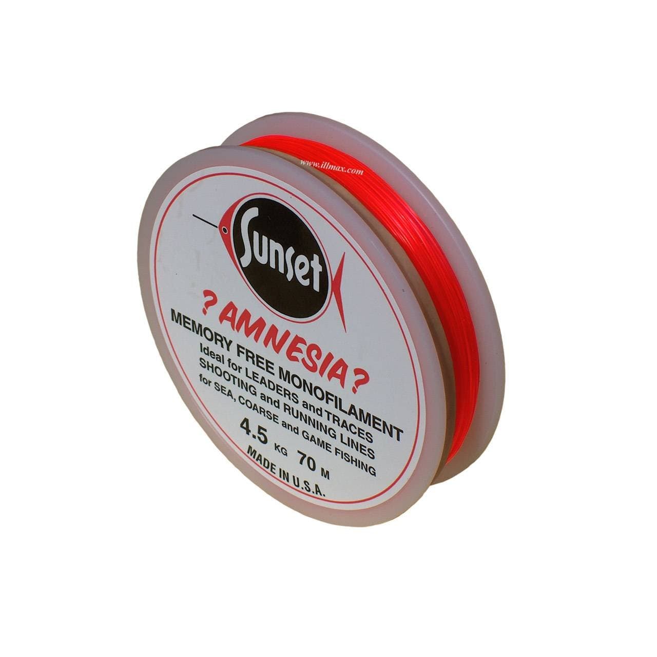 Sunset Amnesia Nylon 100 m Red, red, 25 lbs - 11.4kg - 100 m
