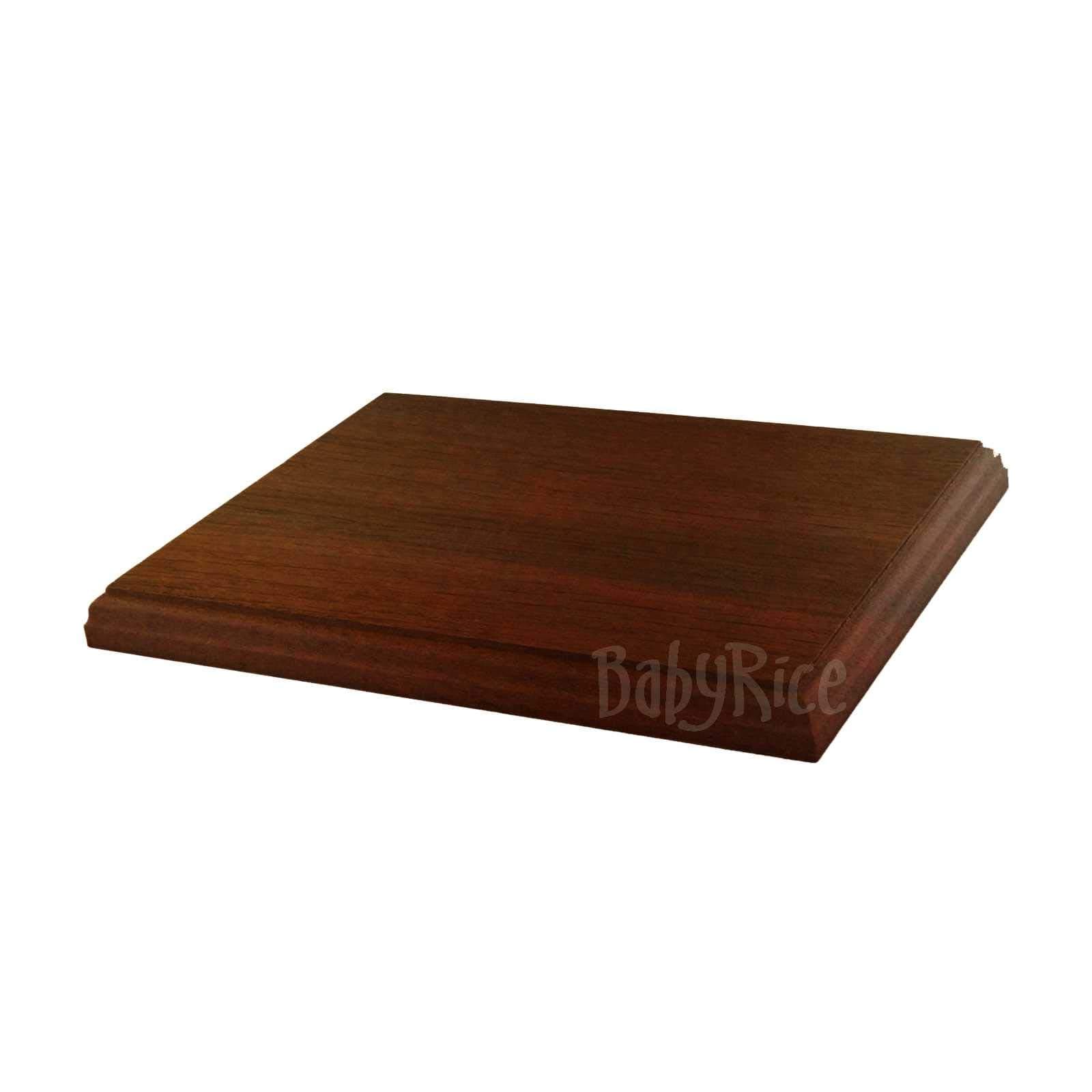BabyRice Mahogany Veneer Display Plinth Base 10x8