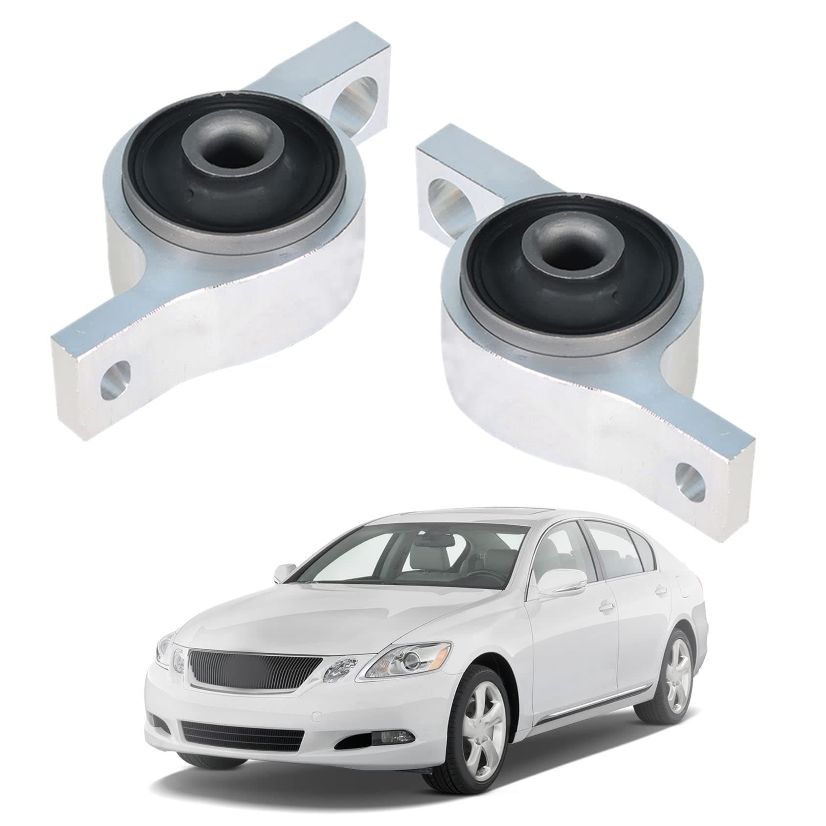 ANTUKO 2-Pack Front Lower Control Arm Bushing Kit L&R Replacement for 2006-2010 IS250/IS350, 2006 GS300/350/430/460 48075-0N010, 48076-0N010