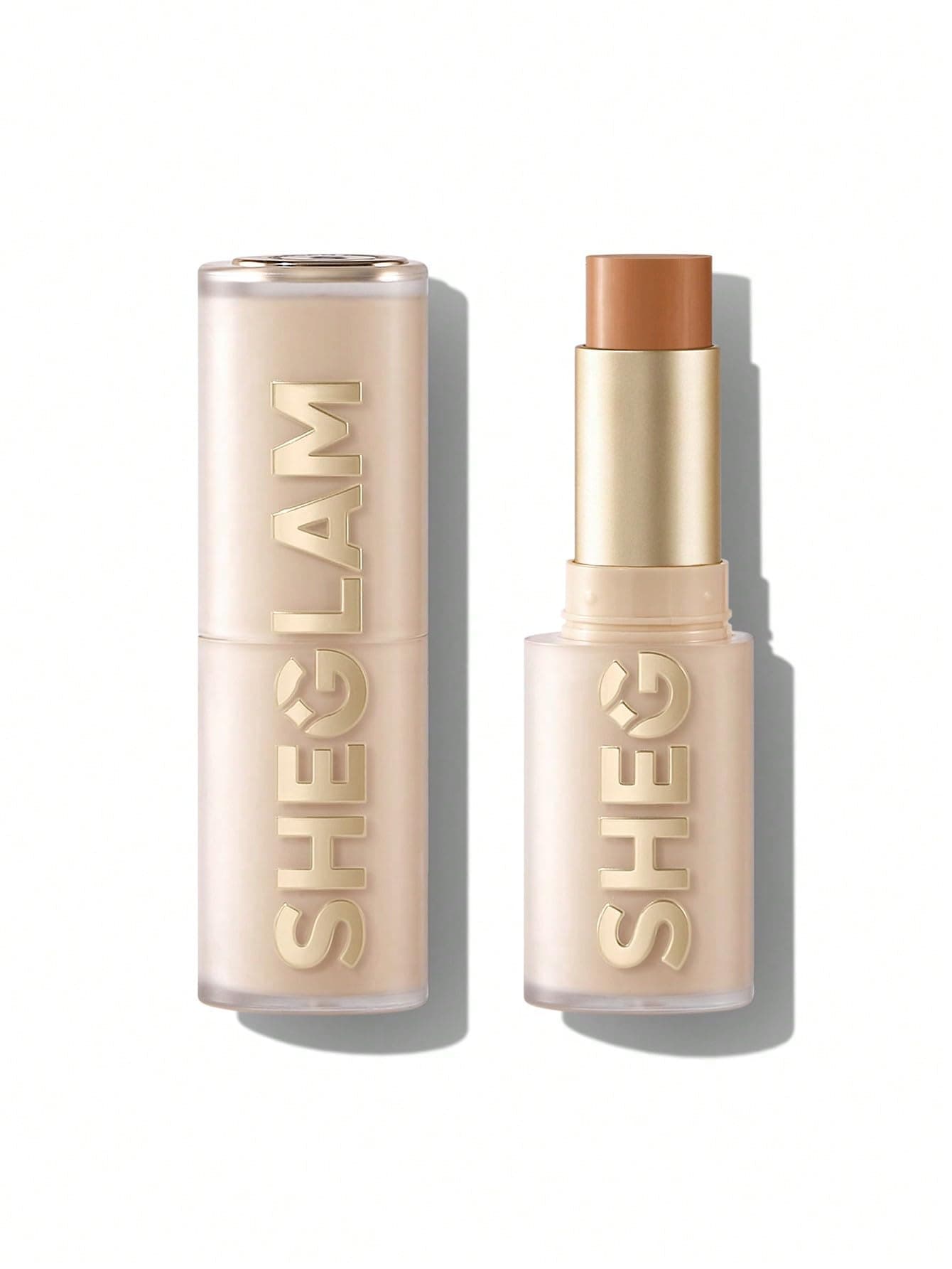 SHEGLAM Skin Magnet High Coverage Foundation Stick Longwear Medium Face Makeup for All Skin Types-Saddle