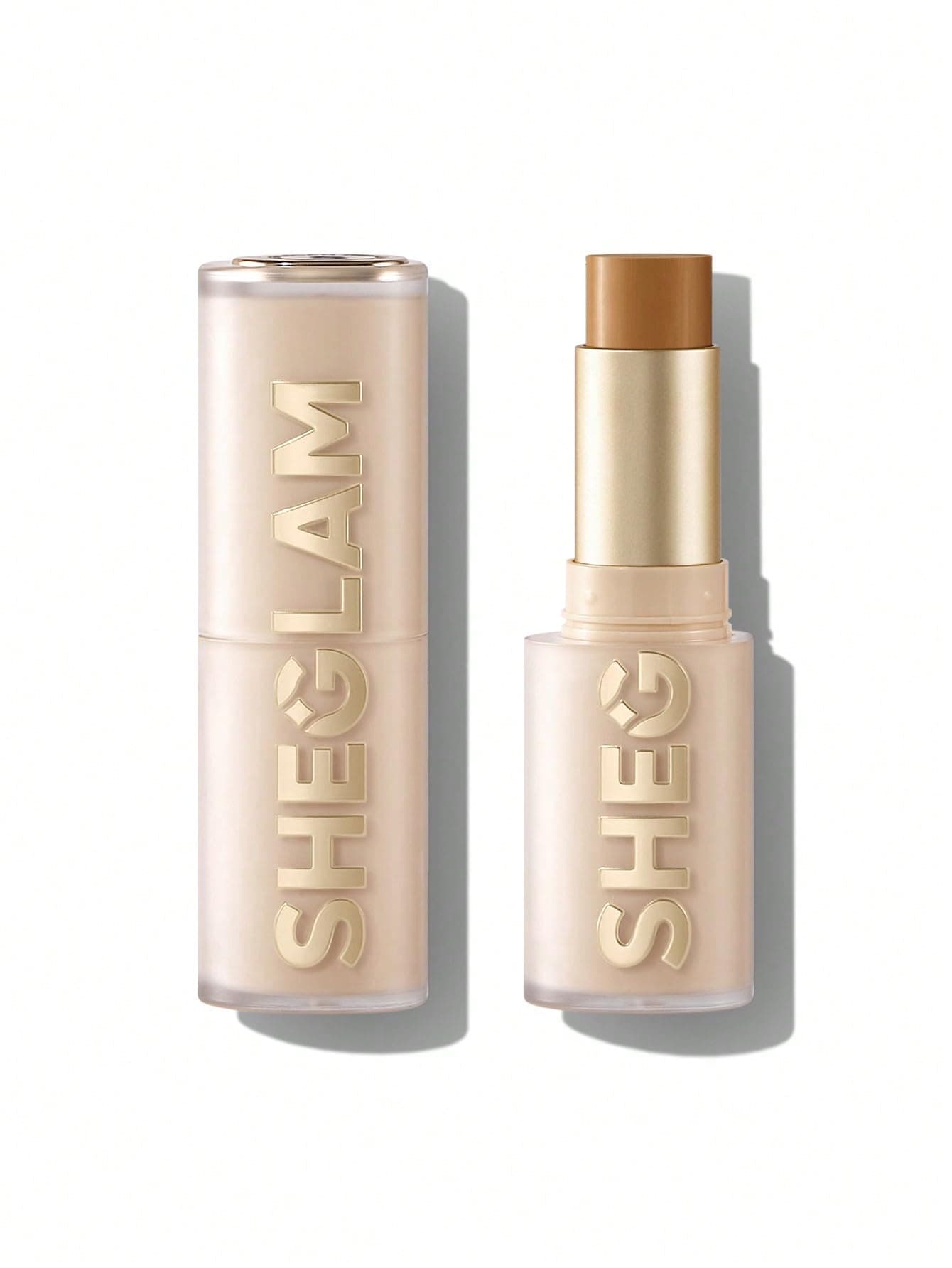 SHEGLAM Skin Magnet High Coverage Foundation Stick Longwear Medium Face Makeup for All Skin Types-Caramel