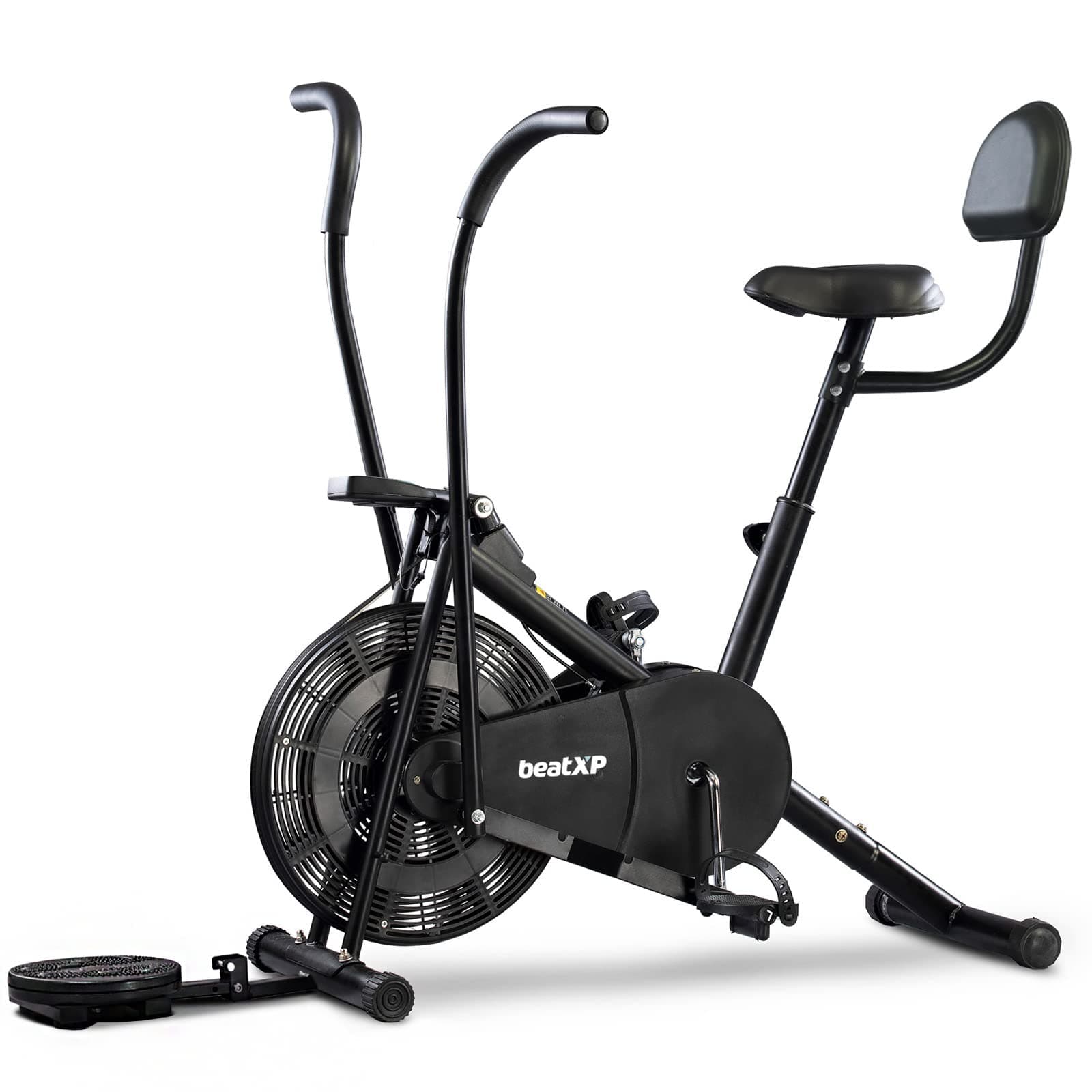 Vortex Active Air Bike Exercise Cycle for Home | Gym Cycle for Workout with Adjustable Cushioned Seat | Moving Handles. (4M Airbike)