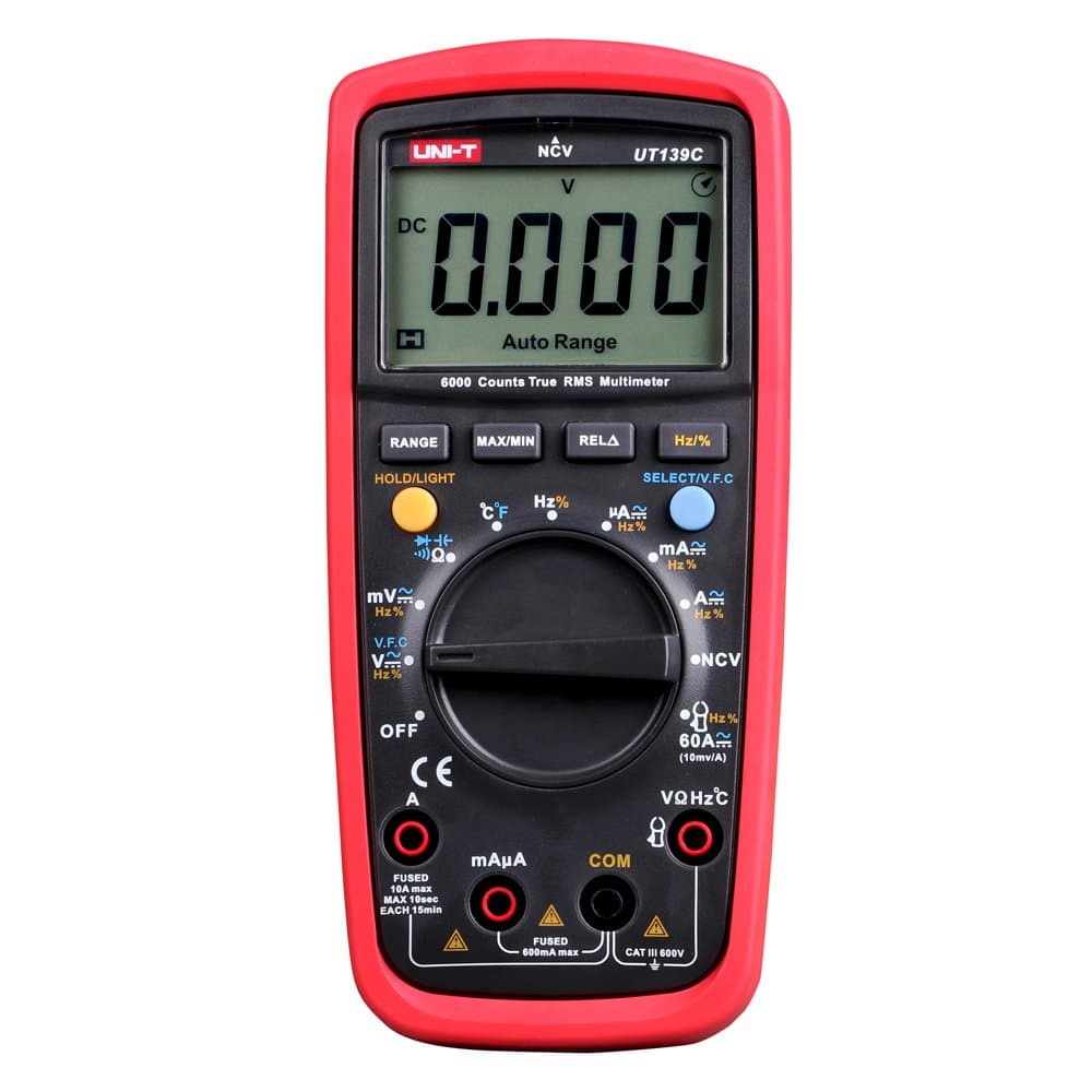 True Rms Digital Multimeter, Ut139C