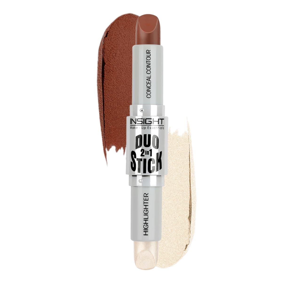 - Cosmetics Duo Stick Conceal Contour + Highlighter-Chocolate|Medium Coverage|Creamy Finish| Crease Resistant|Long Wear|Travel Friendly| For All Skin Types-8.5gm