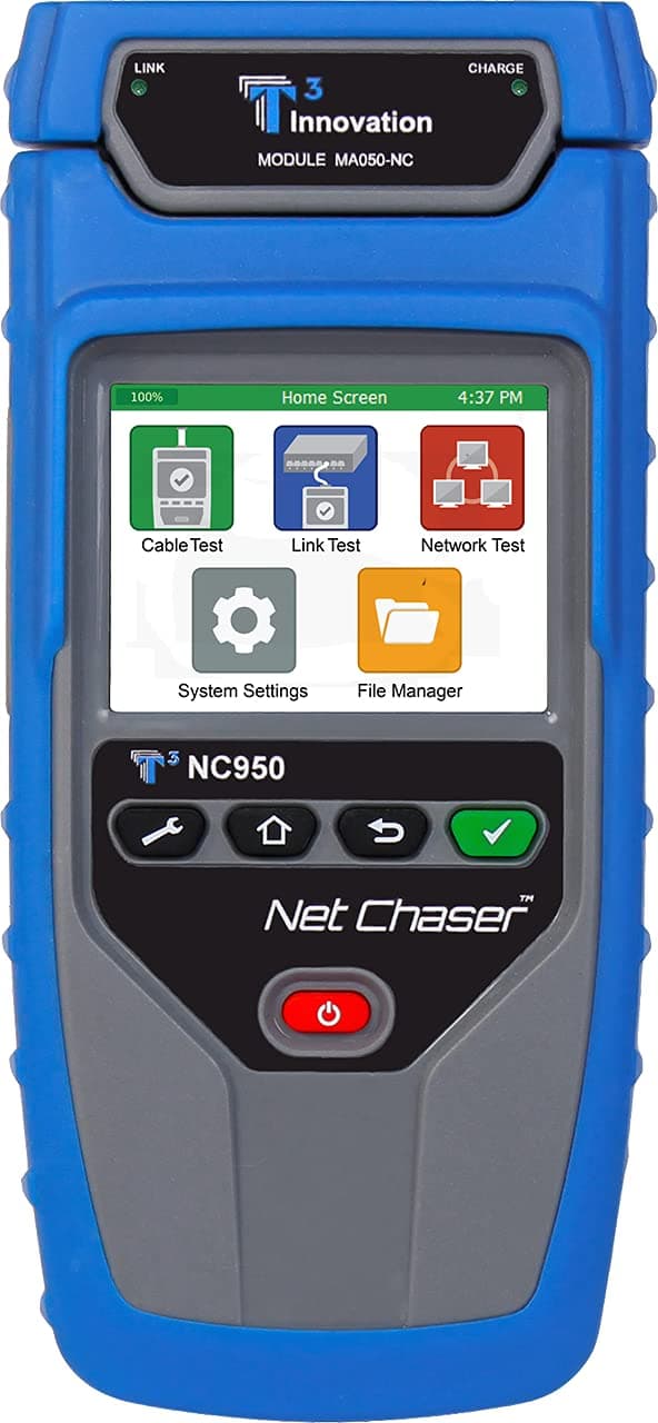 Platinum Tools TNC950AR Net Chaser Ethernet Speed Certifier, Blue/Grey