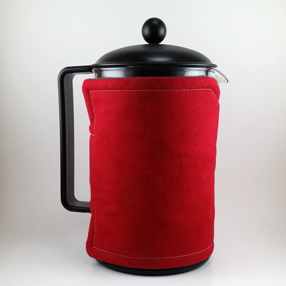 12 Cup French Press Cozy Red