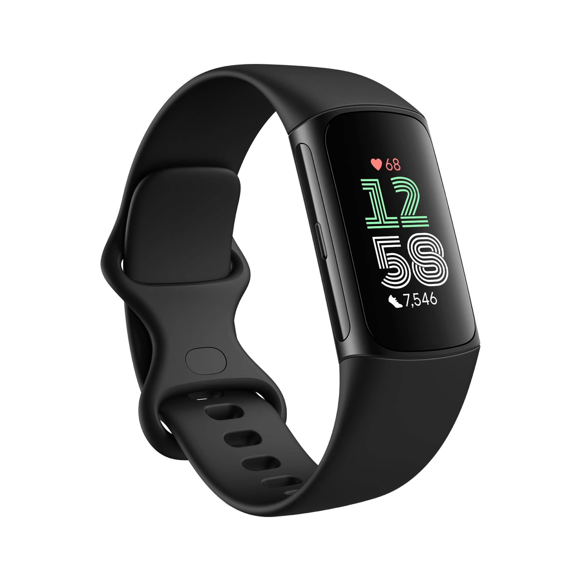 Fitbit Charge 6 Activity Tracker with 6 Months Premium Membership Included, 7 Days Battery Life and Google Wallet and Google Maps, Obsidian/Black Aluminum
