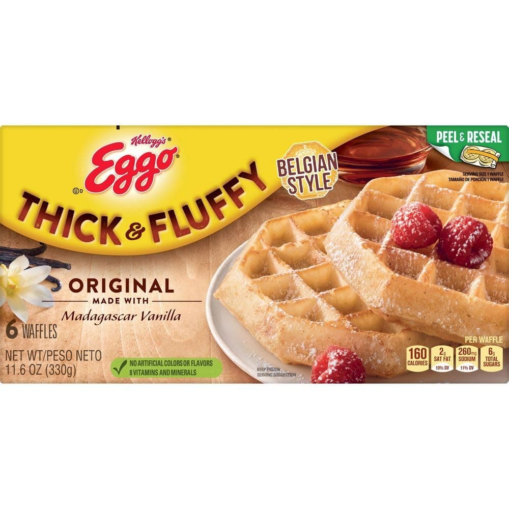 Kellogg's Eggo Thick & Fluffy Original Waffles 330g