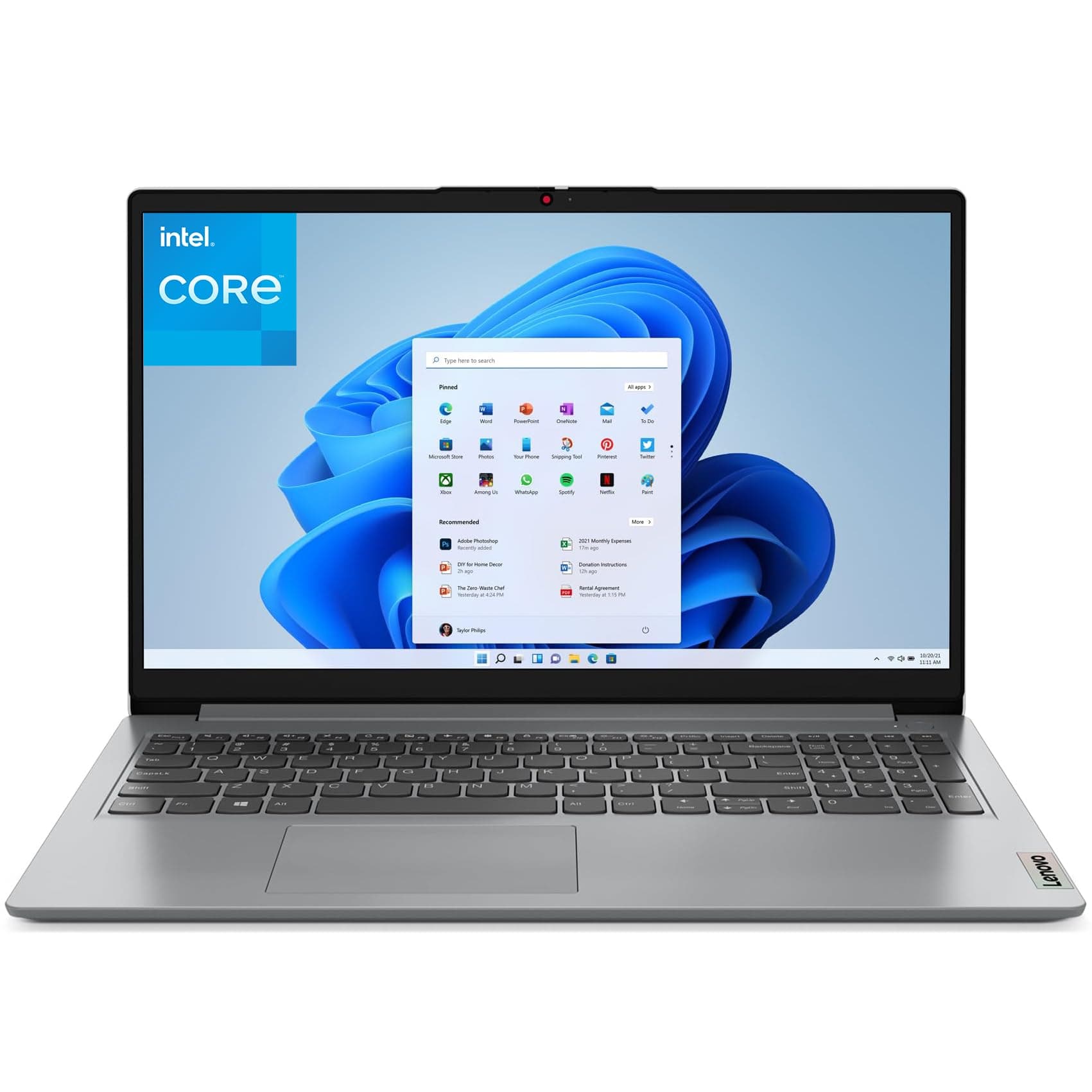 Laptop Computers for Home Business Student Study, 15.6" FHD, Intel Processor, 8GB DDR4 RAM, 256GB PCIe SSD, WiFi 6, Bluetooth 5.2, Type-C, Webcam, Numeric Keypad, Cloud Grey