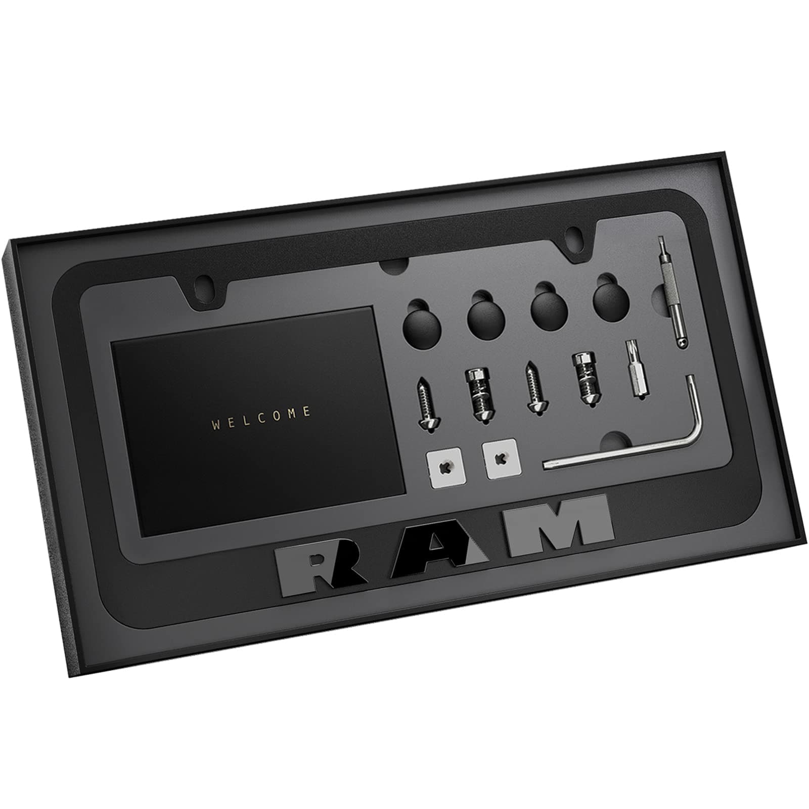 Black License Plate Frame