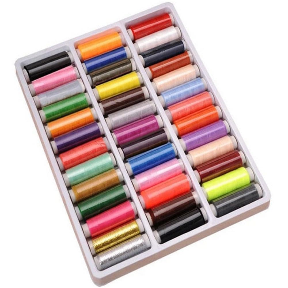 Sewing Thread Set 39 Colors 200 Yards Polyester for Hand and Machine Sewing