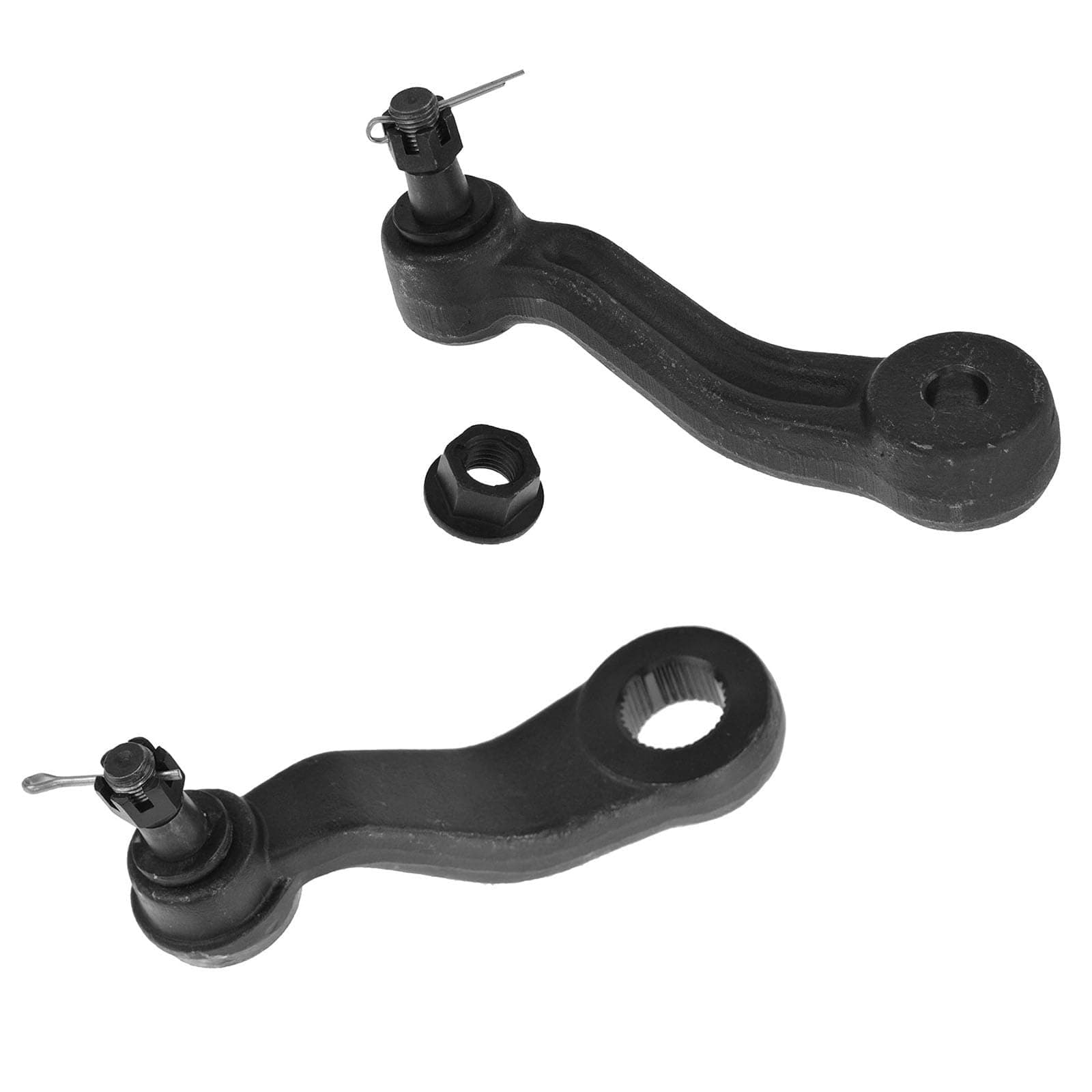 TRQ Front Driver & Passenger Side Steering Kit Idler Arm Pitman Arm Compatible with 99-00 Cadillac 93-00 Chevrolet 92-00 GMC