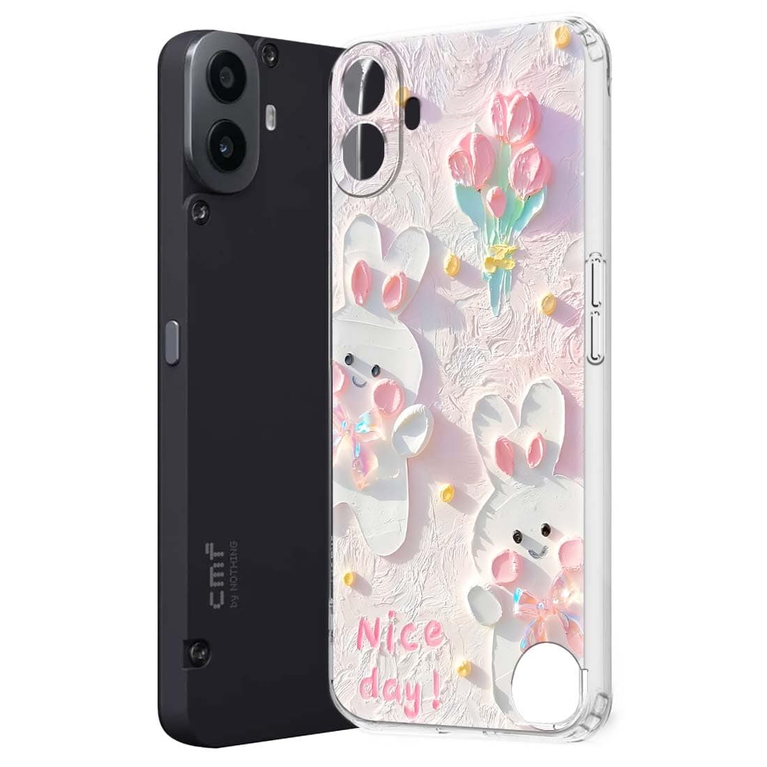 Soft Mobile Back Cover for CMF by Nothing Phone 1 (Silicone_Multicolor)