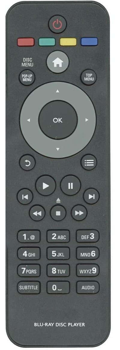 Blu-Ray DVD Remote for All Philips Blue-ray DVD Philips BDP3406