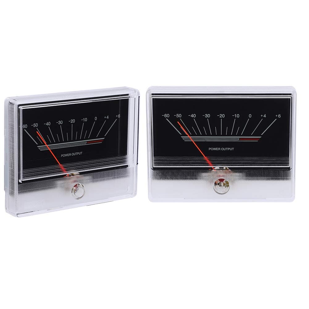 Onewer VU Audio Meter, Level Meter Stable Performance ABS Material Mini VU Meter Easy Use for DIY Home Audio, Car Audio Transform