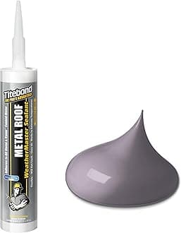 WeatherMaster Metal Roof Sealant, Gray – Premium Polymer Caulk for Aluminum, Copper, Galvanized Steel & Coated Metals, UV-Resistant – 62431, 9.5 Oz. Cartridge