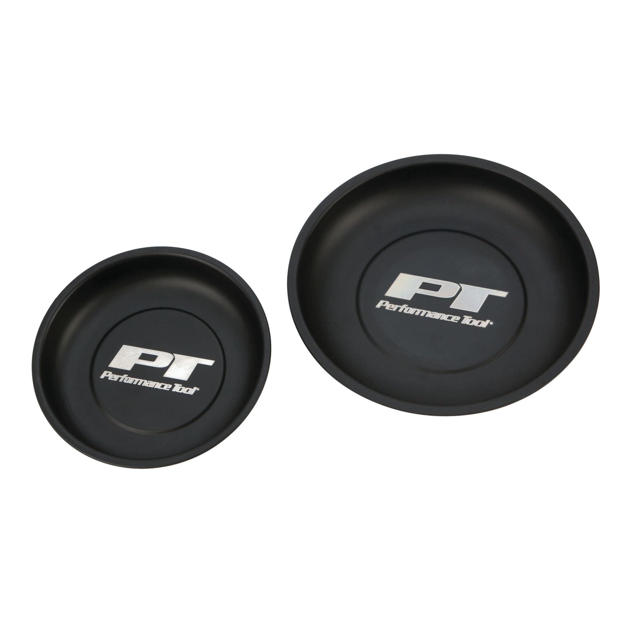 W1280 Large And Mini Round Black Magnetic Nut and Bolt Tray Set
