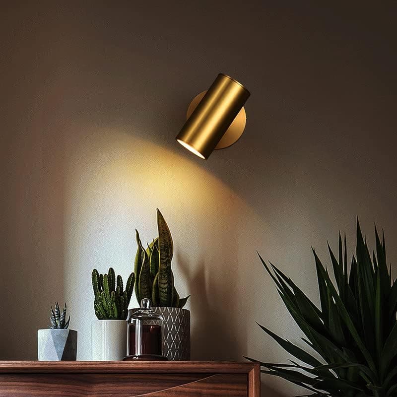 CITRA 10W LED Focus Spot Ceiling Wall Light - Warm White (Antique Brass Gold)