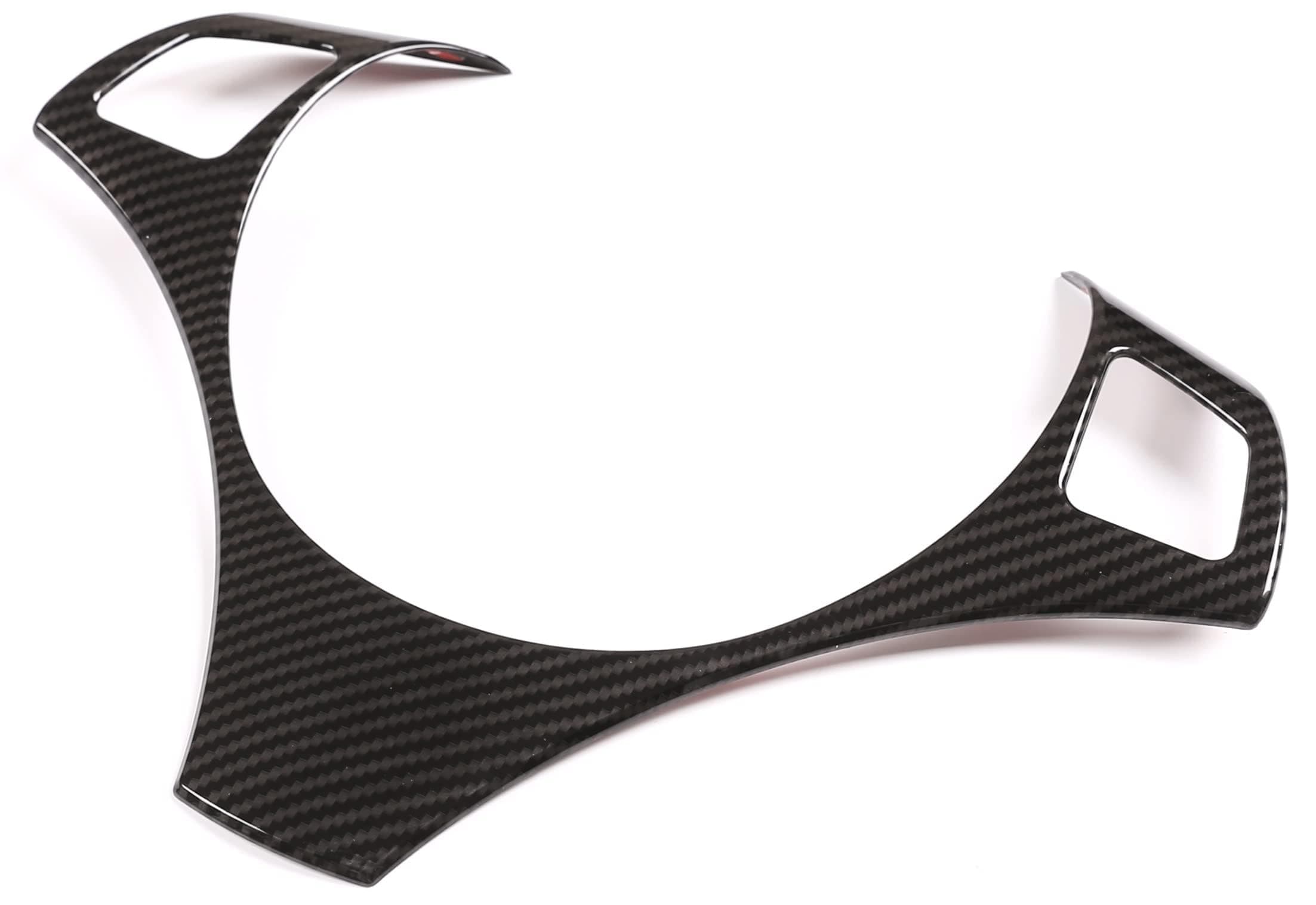 4 Styles ABS Chrome For BMW E90 3 Series 2005-2012 Car Steering Wheel Decoration Frame Trim Accessories (Carbon Fiber)