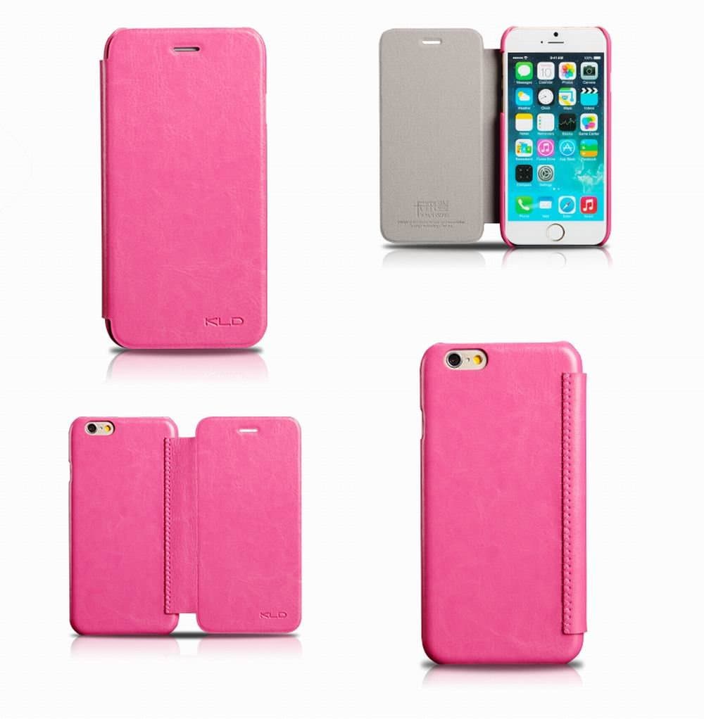 Amagle iPhone 6 Case, Flip Cover Leather Case with Card Slot for iPhone 6 4.7 inch, Retail Packaging, Red