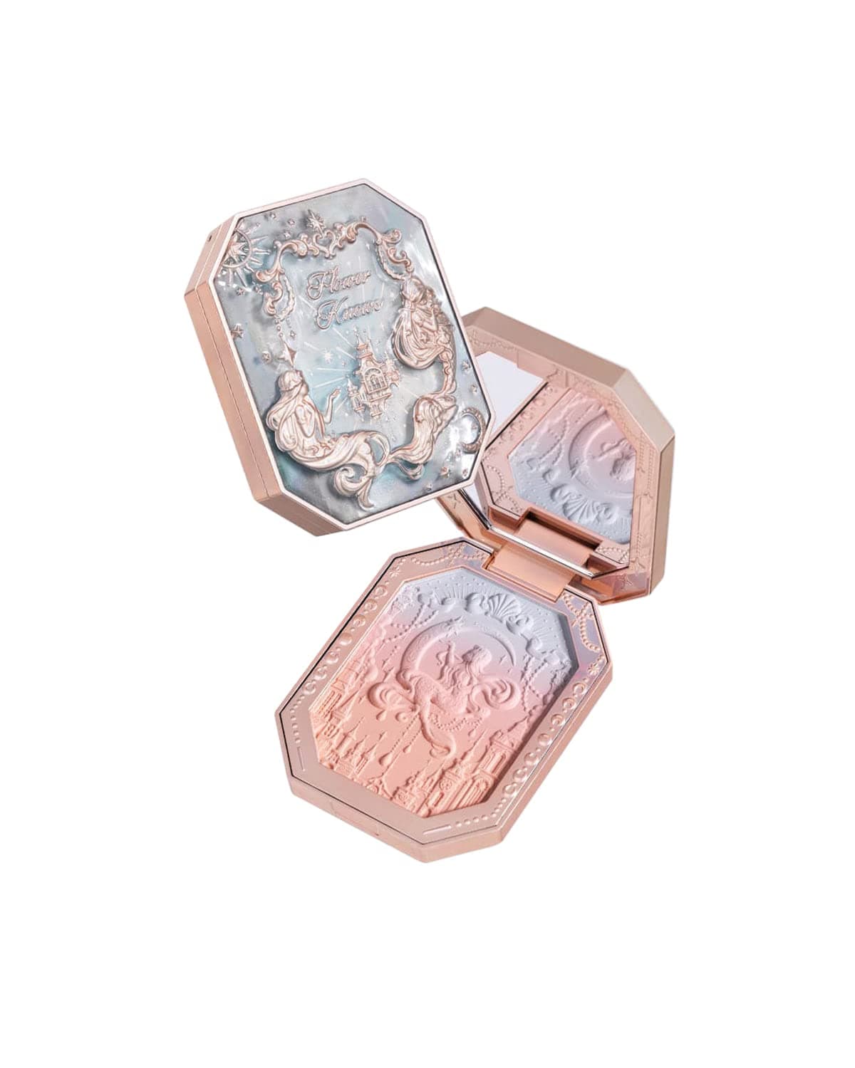 Moonlight Mermaid Series Embossed Pattern Gradient Blush Palette 5g (02 Moonlight Dawn)