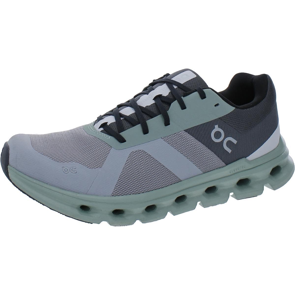 ON Men's Cloudrunner Sneakers, Eclipse/Frost, 7 Wide US