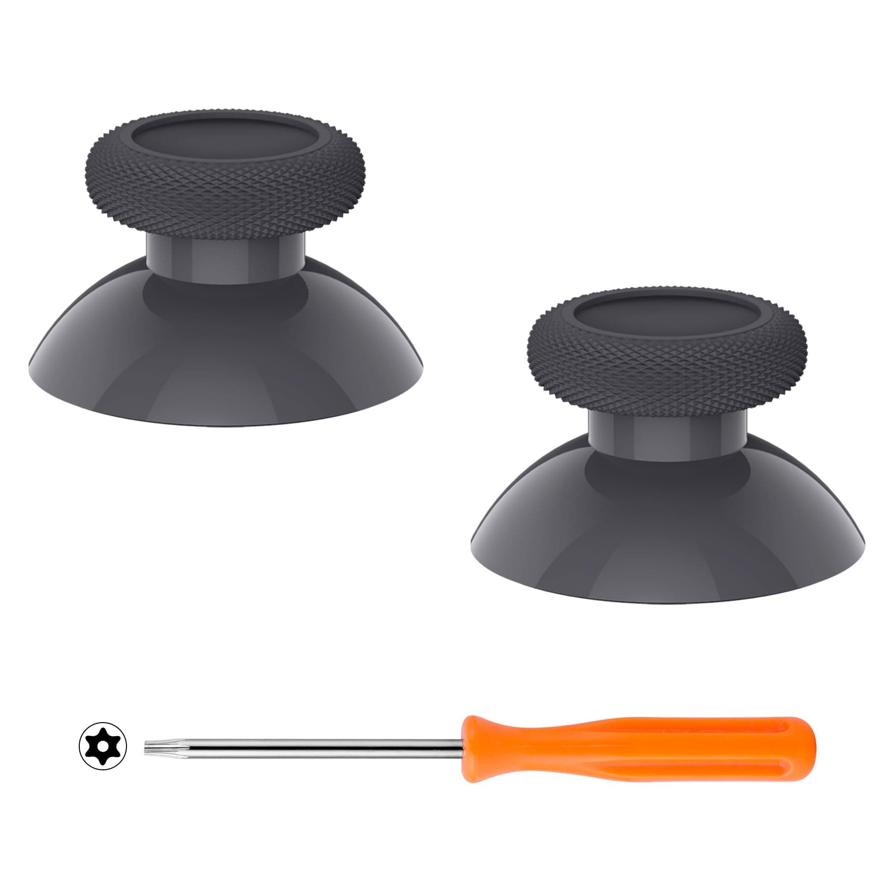 eXtremeRate Replacement Thumbsticks for Xbox Core Wireless Controller, Joysticks Repair Kit for Xbox Series X/S Controller, Custom Analog Stick Buttons for Xbox One S/X/Elite - Classic Gray