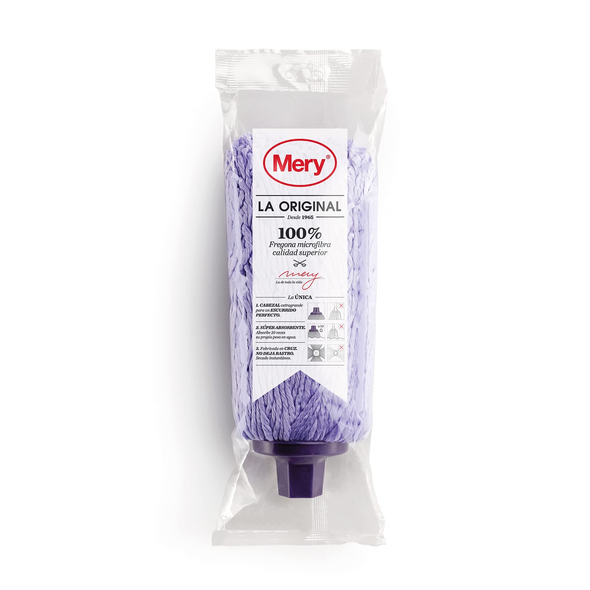 Mery Fregona Microfibra, Microfibre, Multicolor, One Size