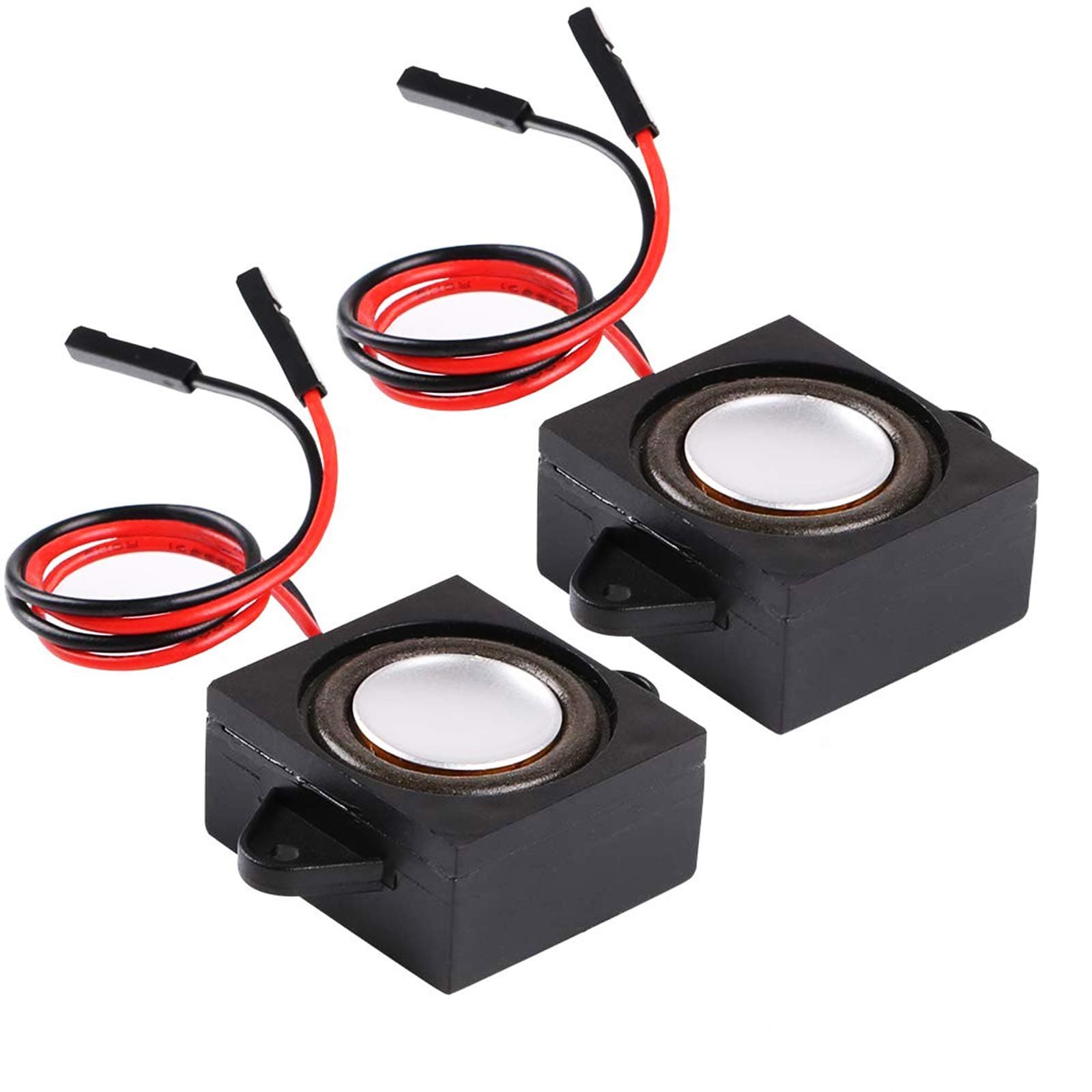 MakerHawk 2pcs Mini Speaker - 3W 8 Full-Range Portable Advertising Speaker Connector (3.3V - 5V)