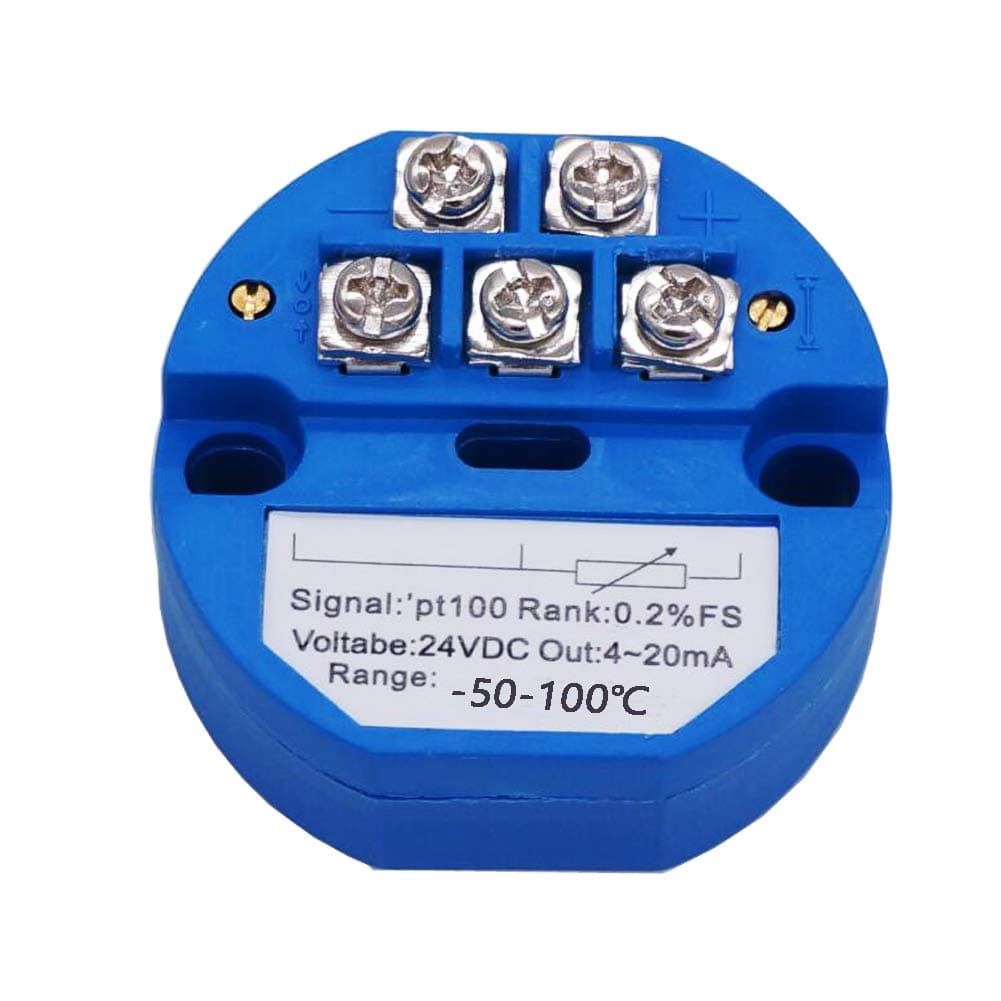 TWTADE / -50~100 Celsius RTD PT100 SBW Temperature Sensor Temperature Transmitter Isolated Detector Module -50~100 Degree - 4-20MA